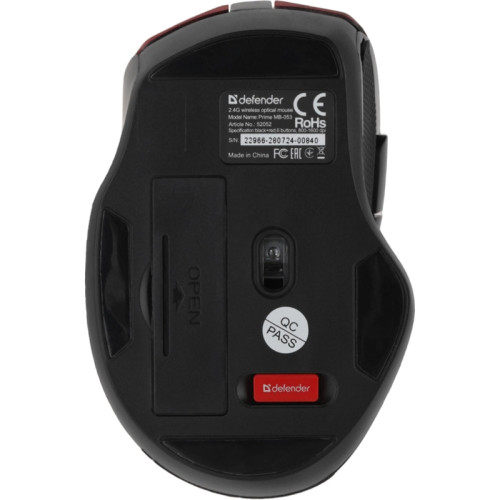 Мышь DEFENDER WRL PRIME MB-053 RED 52052