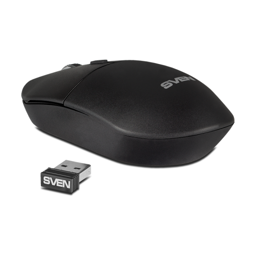 Беспроводная мышь SVEN RX-515SW чёрная (2,4 GHz, 3+1кн. бесш. кн., 800-1600DPI, блист)