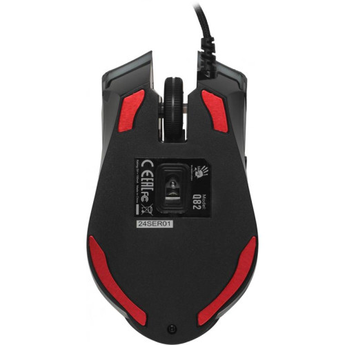 Мышь A4Tech Bloody Q82 черный/рисунок оптическая 6200dpi USB3.0 8but