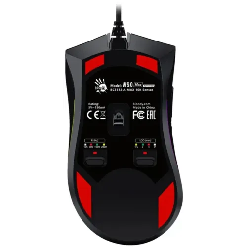 Мышь/ Мышь A4Tech Bloody W90 Max черный оптич. 10000dpi USB 7but (W90 MAX ( STONE BLACK)) Мышь/ Мышь A4Tech Bloody W90 Max черный оптич. 10000dpi USB 7but (W90 MAX ( STONE BLACK))