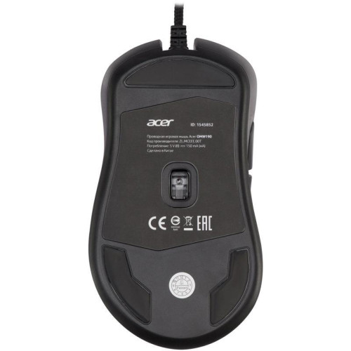 Мышь Acer OMW190 черный оптическая 6400dpi USB 6but (ZL.MCEEE.00T)