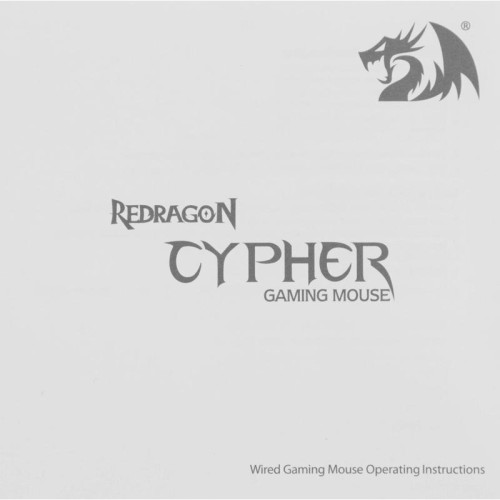 Мышь USB OPTICAL CYPHER BLACK RGB 72075 REDRAGON
