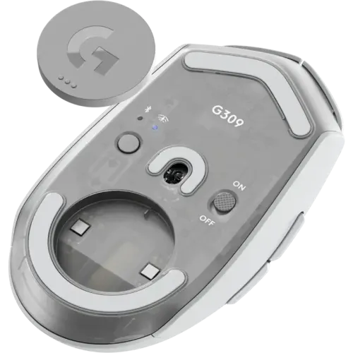 Мышь Logitech G309 беспроводная, игровая, белая [910-007207]