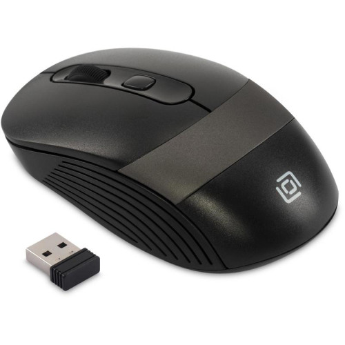 Мышь Oklick 310MW черный/серый оптическая 3200dpi беспров. USB для ноутбука 4but (1869088)