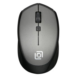 Мышь Oklick 488MW черный/серый оптическая 1600dpi беспров. USB для ноутбука 4but (1196571)