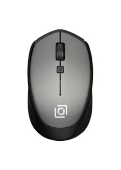 Мышь Oklick 488MW черный/серый оптическая 1600dpi беспров. USB для ноутбука 4but (1196571)