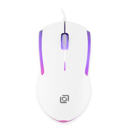 Мышь Oklick 245M белый оптическая 1000dpi USB 3but (471480)