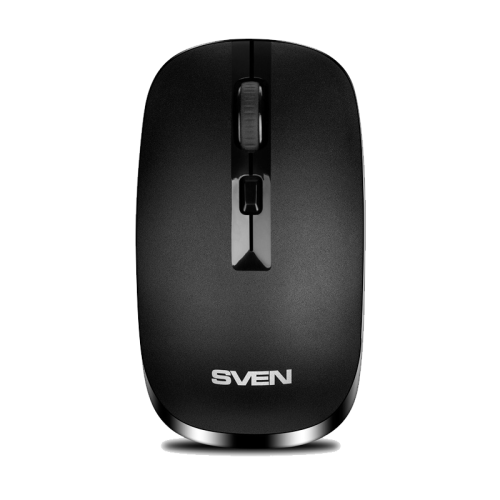 Беспроводная мышь SVEN RX-260W чёрная (2,4 GHz, 3+1кл. 800/1200/1600DPI, блист.)