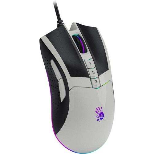 Мышь A4Tech Bloody W90 Max белый/черный оптическая 10000dpi USB 10but (W90 MAX PANDA)