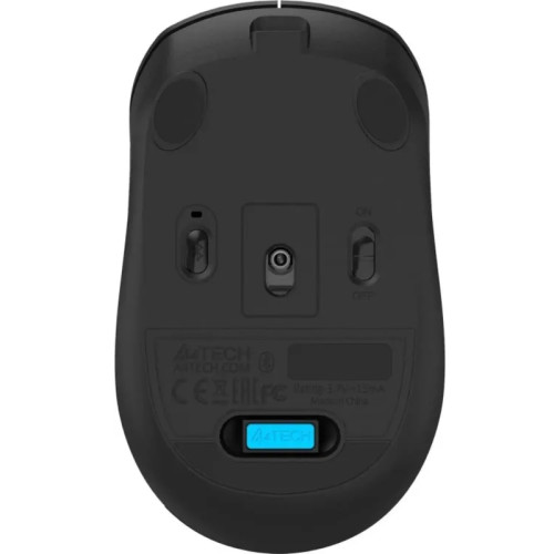 Мышь A4Tech Fstyler FG16CS Air2 черный оптическая 2000dpi silent беспров. USB для ноутбука 3but (FG16CS AIR2 BLACK)