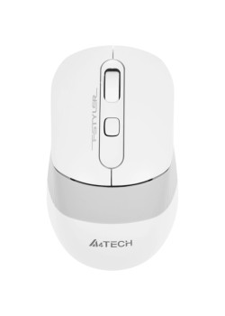 Мышь A4Tech Fstyler FG10S белый/серый оптическая 2000dpi silent беспров. USB для ноутбука 4but (FG10S WHITE)