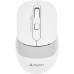 Мышь A4Tech Fstyler FG10S белый/серый оптическая 2000dpi silent беспров. USB для ноутбука 4but (FG10S WHITE)