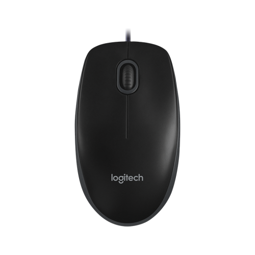 Мышь/ Logitech Optical Mouse B100  Black USB   OEM