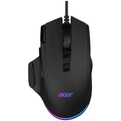 Мышь игровая компьютерная/ Проводная игровая мышь ACER OMW180 Wired USB Gaming Mouse (6400dpi) RGB (9but) black