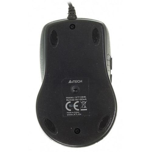 Мышь A4Tech X-710MK черный оптическая 2000dpi USB 7but (X-710MK USB)