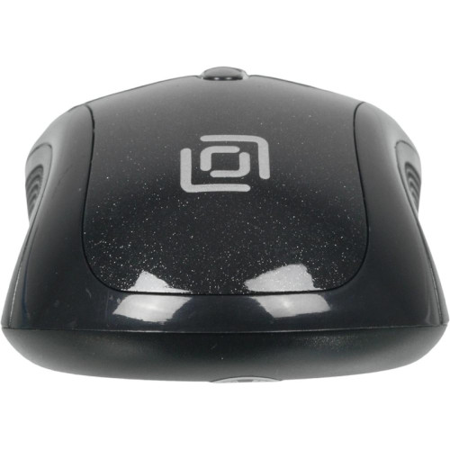Мышь Oklick 385M черный оптическая (1600dpi) USB для ноутбука (3but)