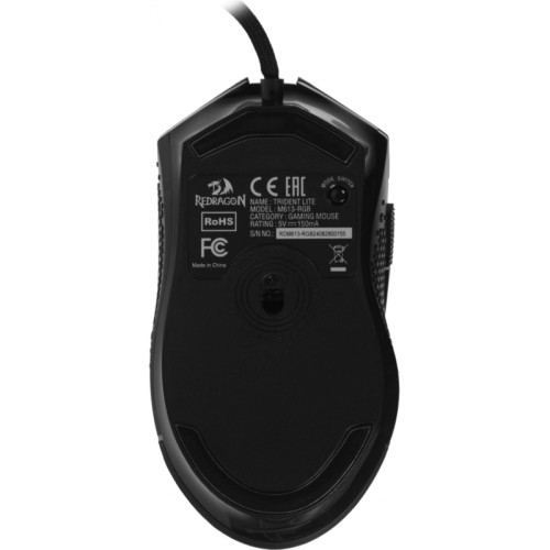 Мышь USB OPTICAL TRIDENT LITE BLACK RGB 72018 REDRAGON