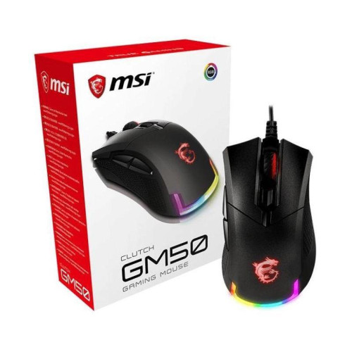Мышь MSI Clutch GM50 черный оптическая 7200dpi USB2.0 6but (S12-0401770-PA3) Мышь MSI Clutch GM50 черный оптическая 7200dpi USB2.0 6but (S12-0401770-PA3)