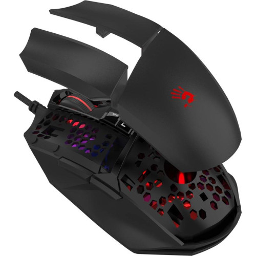 Мышь A4Tech Bloody W65 Max Mini черный оптическая 12000dpi USB 9but (W65 MAX MINI STONE BLACK)