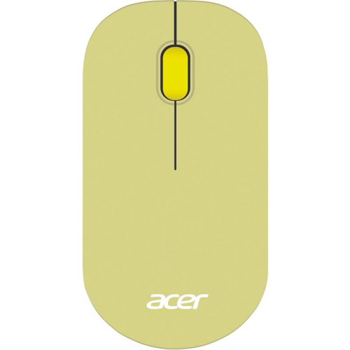 Мышь Acer OMR205 зеленый/желтый оптическая 1200dpi беспров. USB для ноутбука 3but (ZL.MCEEE.02J)