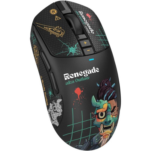 Мышь A4Tech Bloody R72 Ultra Duo черный/рисунок оптическая 20000dpi беспров. USB/USB-C 6but (R72 ULTRA DUO RENEGADEMIDNIGHT)