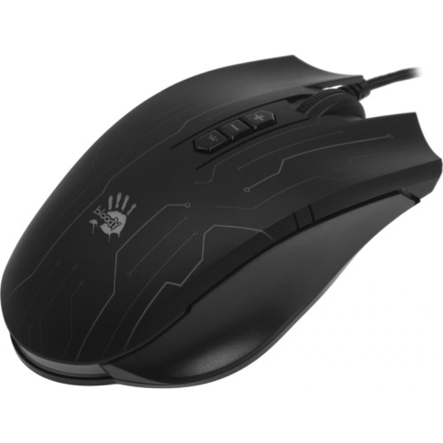 Мышь A4Tech Bloody Q82 черный/рисунок оптическая 6200dpi USB3.0 8but