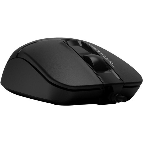 Мышь A4Tech Fstyler FM12T черный оптическая 1200dpi USB для ноутбука 2but (FM12T BLACK)