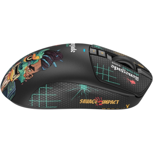 Мышь A4Tech Bloody R72 Ultra Duo черный/рисунок оптическая 20000dpi беспров. USB/USB-C 6but (R72 ULTRA DUO RENEGADEMIDNIGHT)