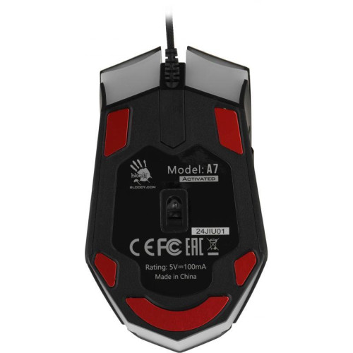 Мышь A4Tech Bloody A7 черный оптическая 6200dpi USB 8but