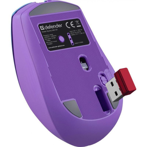 Мышь DEFENDER WRL MYSTERY MM-301 PURPLE 52301