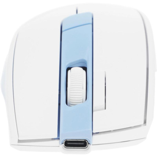 Мышь A4Tech Fstyler FG45CS Air2 голубой/белый оптическая 2000dpi silent беспров. USB для ноутбука 7but (FG45CS AIR2 USB (ICY BLUE))