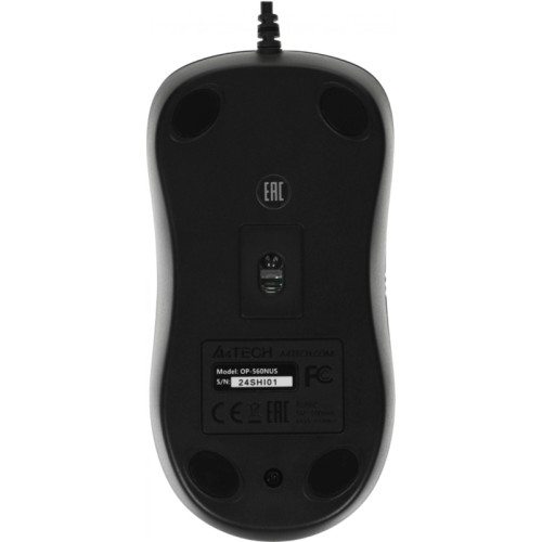 Мышь A4Tech OP-560NUS черный оптическая 1200dpi silent USB 2but
