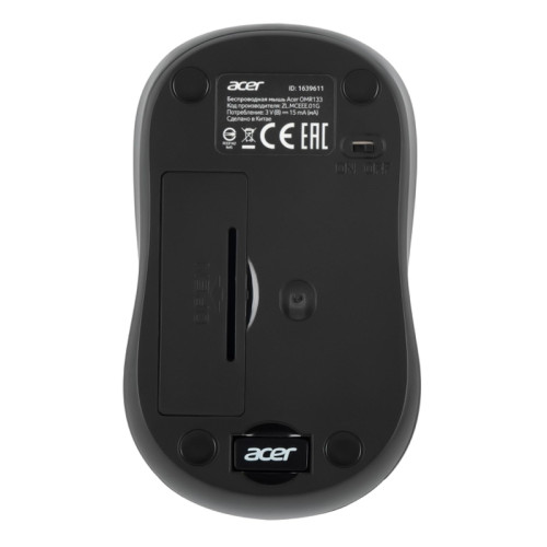 Мышь Acer OMR133 черный оптическая 1000dpi беспров. USB для ноутбука 3but (ZL.MCEEE.01G)