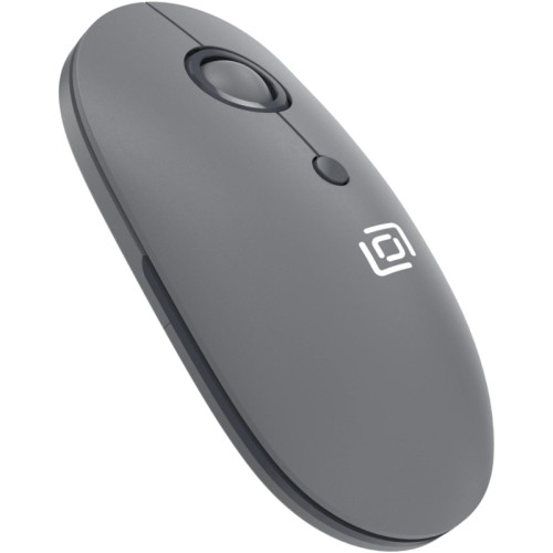 Мышь Oklick 408MW графитовый оптическая 1600dpi silent беспров. USB для ноутбука 4but (2007533)