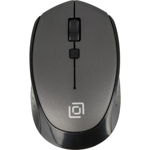 Мышь Oklick 488MW черный/серый оптическая 1600dpi беспров. USB для ноутбука 4but (1196571)