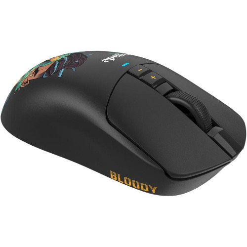 Мышь A4Tech Bloody R72 Ultra Duo черный/рисунок оптическая 20000dpi беспров. USB/USB-C 6but (R72 ULTRA DUO RENEGADEMIDNIGHT)