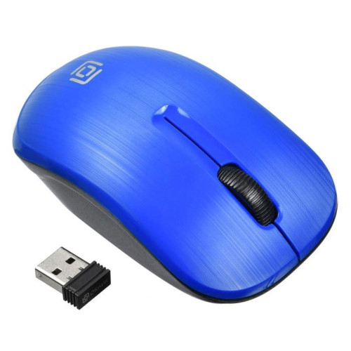 Мышь Oklick 525MW черный/синий оптическая 1000dpi беспров. USB для ноутбука 3but (1090723)