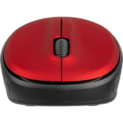 Мышь Oklick 665MW черный/красный оптическая 1600dpi беспров. USB для ноутбука 3but (1025135)