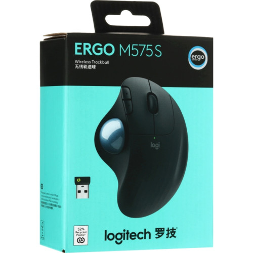 Трекбол Logitech M575S черный оптическая 2000dpi беспров. BT/Radio USB2.0 (910-007035) Трекбол Logitech M575S черный оптическая 2000dpi беспров. BT/Radio USB2.0 (910-007035)