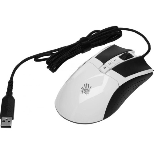Мышь A4Tech Bloody W90 Max белый/черный оптическая 10000dpi USB 10but (W90 MAX PANDA)