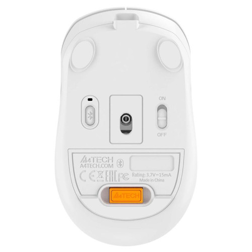 Мышь A4Tech Fstyler FB10C белый/серый оптическая 2000dpi беспров. BT/Radio USB 4but (FB10C GRAYISH WHITE)