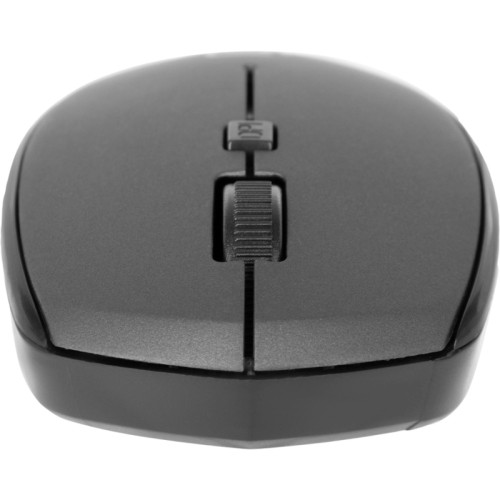 Мышь Oklick 488MW черный/серый оптическая 1600dpi беспров. USB для ноутбука 4but (1196571)