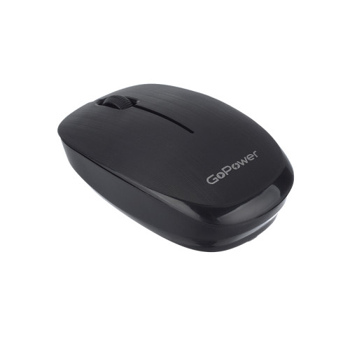 Мышь/ Мышь беспроводная GoPower GPM02 классическая USB черный (1/100)