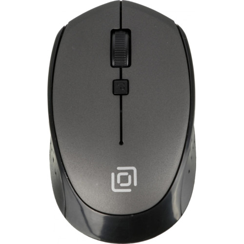 Мышь Oklick 488MW черный/серый оптическая 1600dpi беспров. USB для ноутбука 4but (1196571)