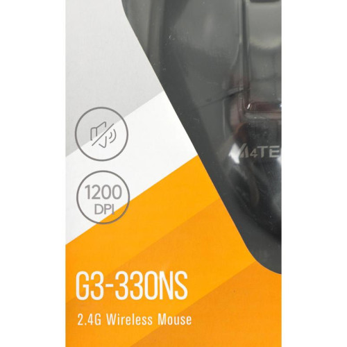 Мышь A4Tech G3-330NS черный оптическая 1200dpi silent беспров. USB 3but