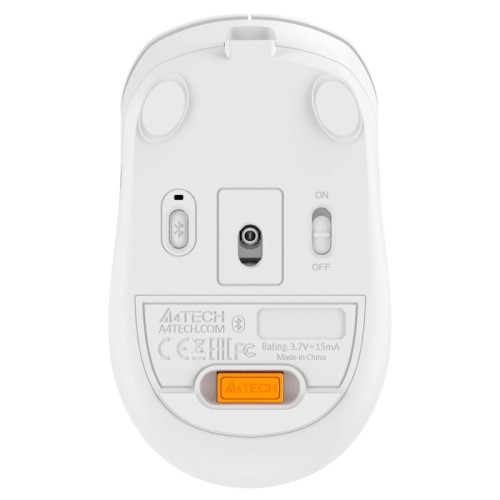 Мышь A4Tech Fstyler FB10C белый/серый оптическая 2000dpi беспров. BT/Radio USB 4but (FB10C GRAYISH WHITE)