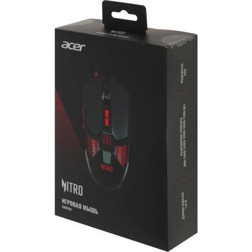 Мышь Acer Nitro OMW302 черный оптическая 7200dpi USB 7but (ZL.MCECC.025)
