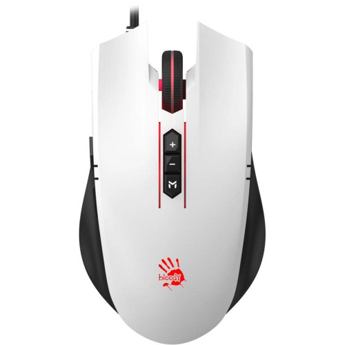 Мышь A4Tech Bloody ES7 белый оптическая 6000dpi USB 8but (RS7 PANDA WHITE)
