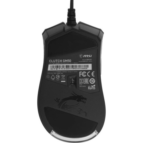 Мышь MSI Clutch GM50 черный оптическая 7200dpi USB2.0 6but (S12-0401770-PA3) Мышь MSI Clutch GM50 черный оптическая 7200dpi USB2.0 6but (S12-0401770-PA3)