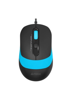 Мышь A4Tech Fstyler FM10 черный/синий оптическая 1600dpi USB 4but (FM10 BLUE)